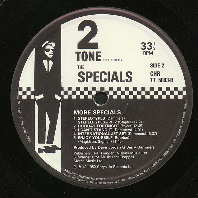 More Specials | The Specials | 2 Tone Records
